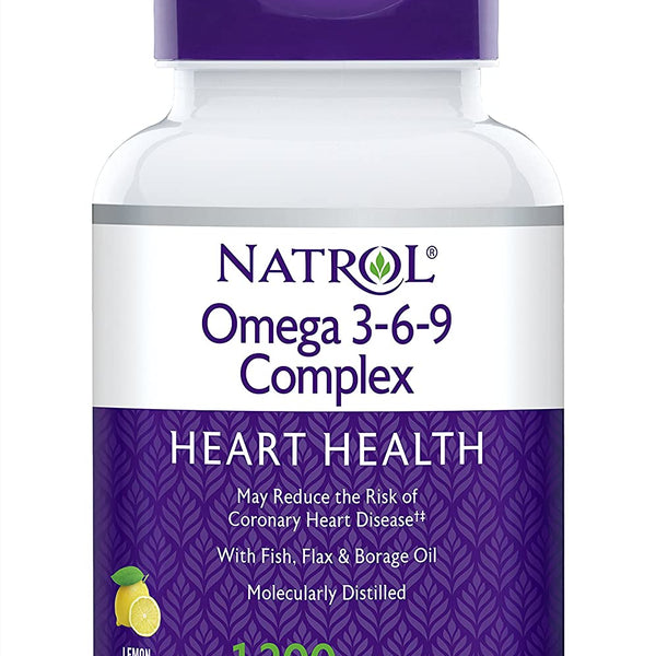 Natrol Omega 3 6 9 Complex Softgels 1 200mg 90 Count